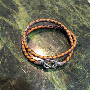 Nautical themed kangaroo double tour bracelet